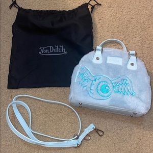 Rare blue fur von dutch bowling bag SOLD